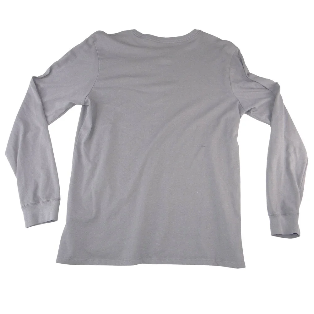 Nike Dri-FIT‎ Mens Long Sleeve Training Shirt Grey Athletic Cut Large